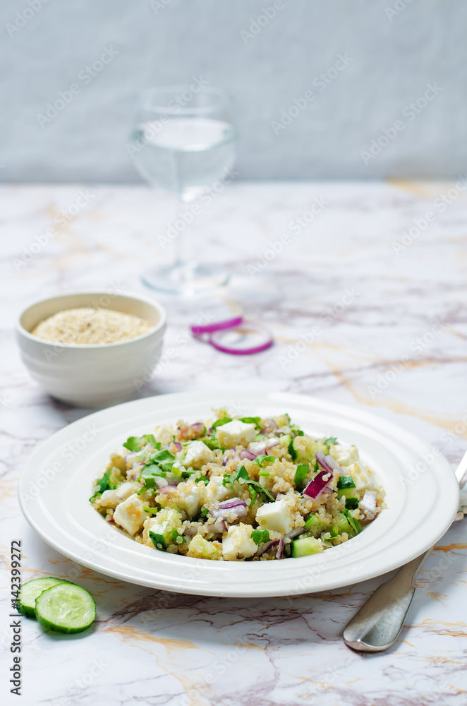 Cucumber quinoa Feta salad Cucumber quinoa Feta salad