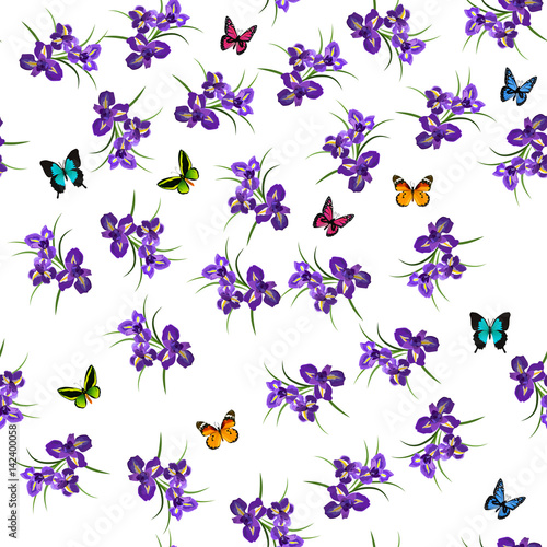 Fototapeta Naklejka Na Ścianę i Meble -  Purple Iris flowers