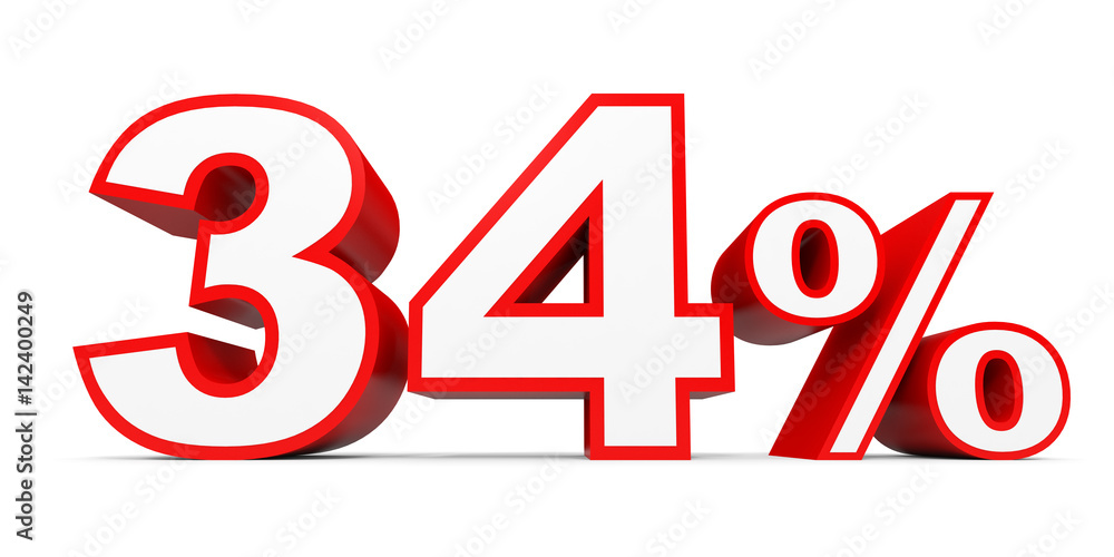 Thirty four percent off. Discount 34 %. Thirty four percent off. Discount 34 %.