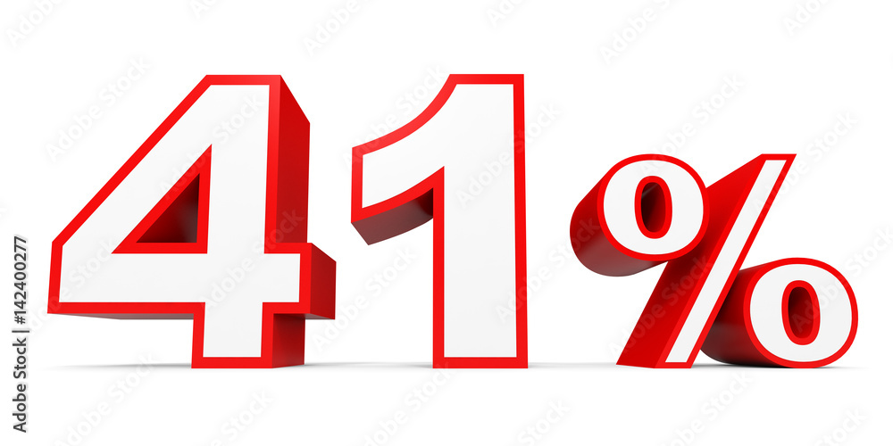 Forty one percent off. Discount 41 %. Forty one percent off. Discount 41 %.