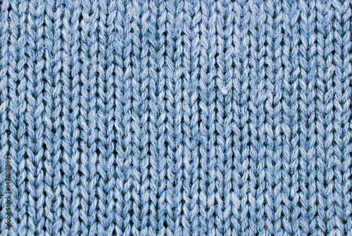 Close-up of knitted wool texture/ Gray