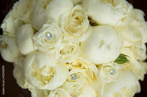 Bouquet of roses made for wedding