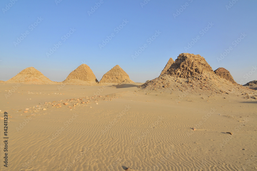 Nuri - pyramids of royal family of Kush in Sudan
