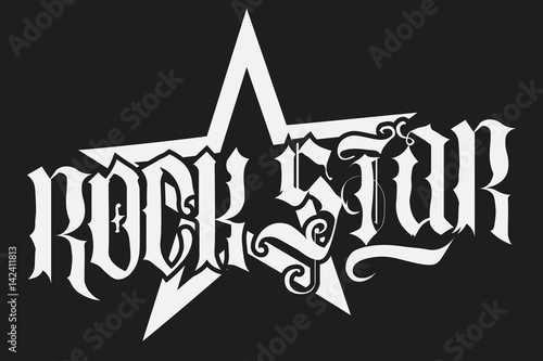 rock star lettering