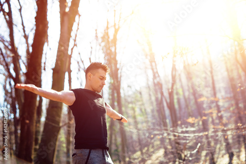 Man standing in nature