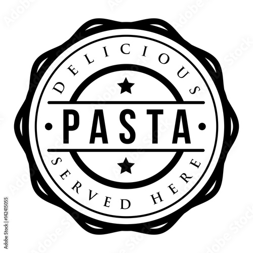 Pasta vintage stamp vector