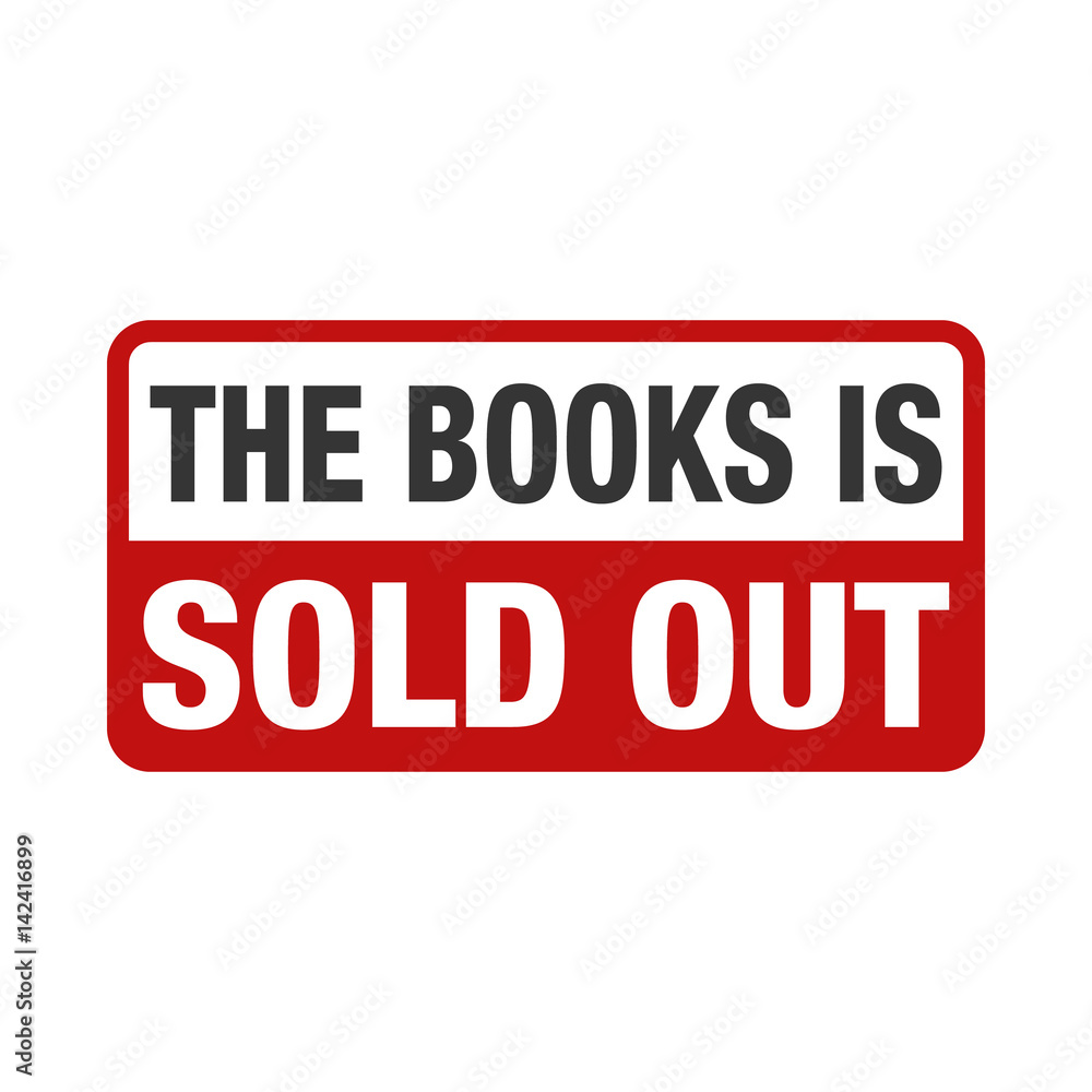 Sold Out design concept illustration Sold Out design concept illustration