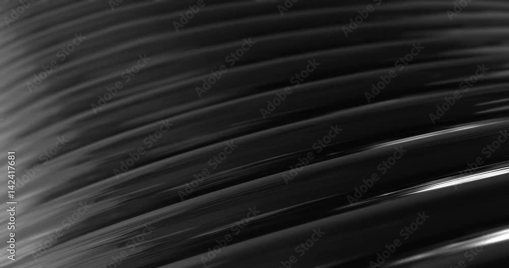Abstract 4K background seamless loop of steel curves and texture with reflection of animated light and environment. 3D model of metal, metallic technologies and industrial metal, reflecting light. Abstract 4K background seamless loop of steel curves and texture with reflection of animated light and environment. 3D model of metal, metallic technologies and industrial metal, reflecting light.