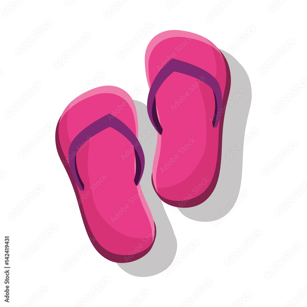 beach flip flops icon beach flip flops icon