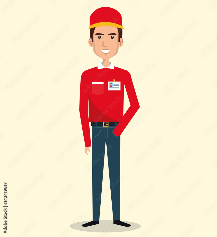 courier worker avatar character courier worker avatar character