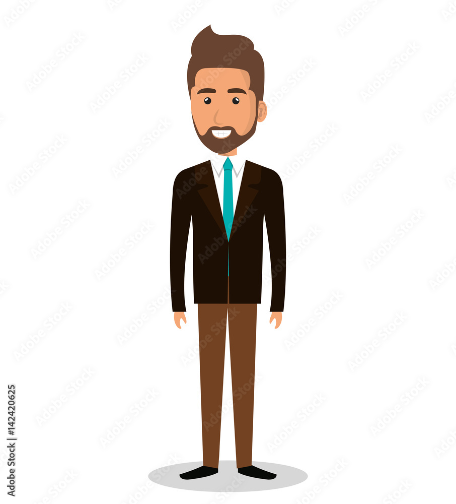 businessman avatar character icon