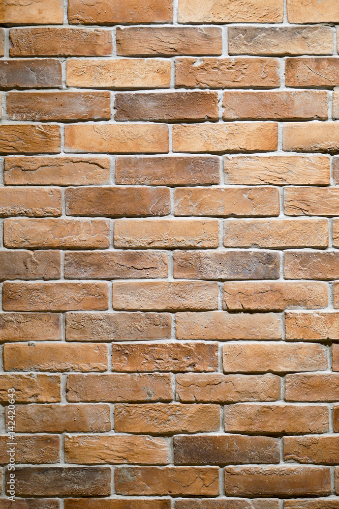 Obraz premium Coffee shop brick wall 