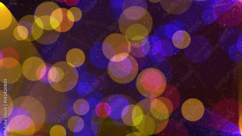 Animated abstract background of moving gradient circles illuminated by glimpses of rays Animated abstract background of moving gradient circles illuminated by glimpses of rays