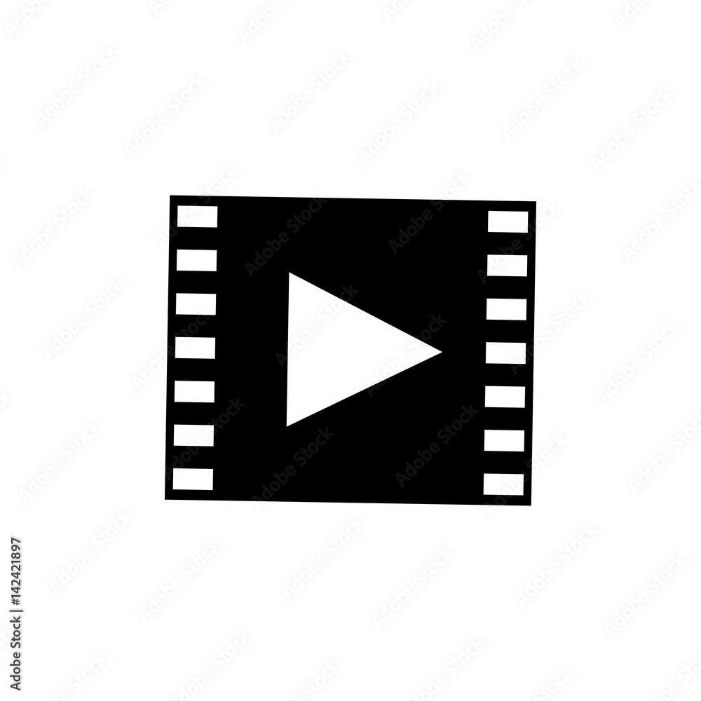 Video media player icon vector illustration graphic design Video media player icon vector illustration graphic design