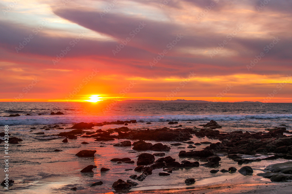 Agate Street beach laguna beach Sunset, sea, ocean, beach, sand, surf, california, laguna beach, water, sun, colors, seascapes, earth