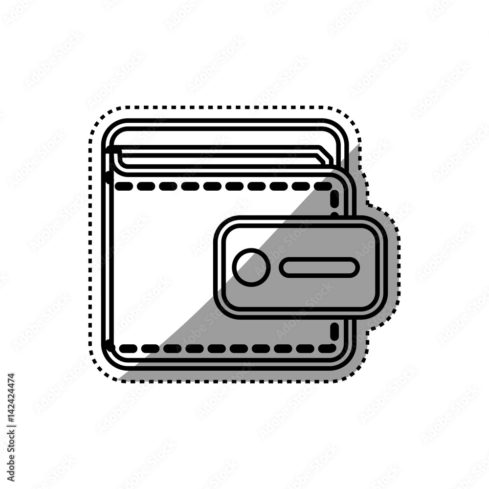 Money wallet accesorie icon vector illustration graphic design Money wallet accesorie icon vector illustration graphic design