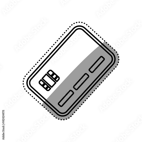 Bank credit card icon vector illustration graphic design