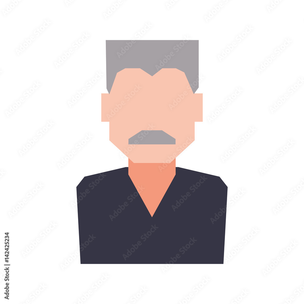 Man faceless profile icon vector illustration graphic design Man faceless profile icon vector illustration graphic design