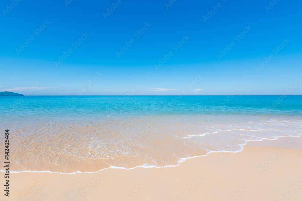 Beach  sand sky and summer sea