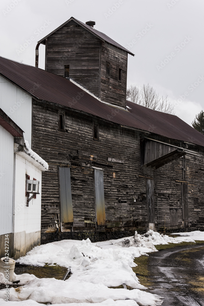 Old, Abandoned Wood Sided Mill - New York Old, Abandoned Wood Sided Mill - New York