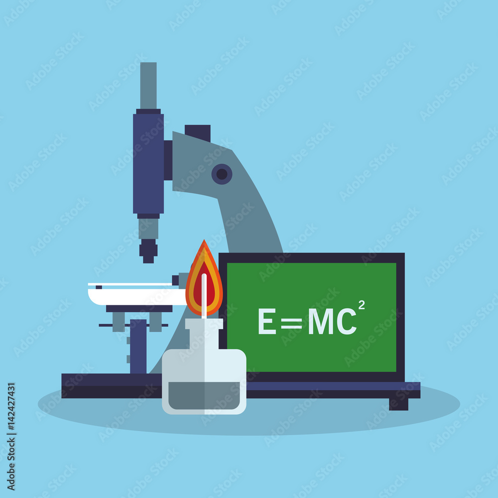 science related icons over blue background. colorful design. vector illustration science related icons over blue background. colorful design. vector illustration