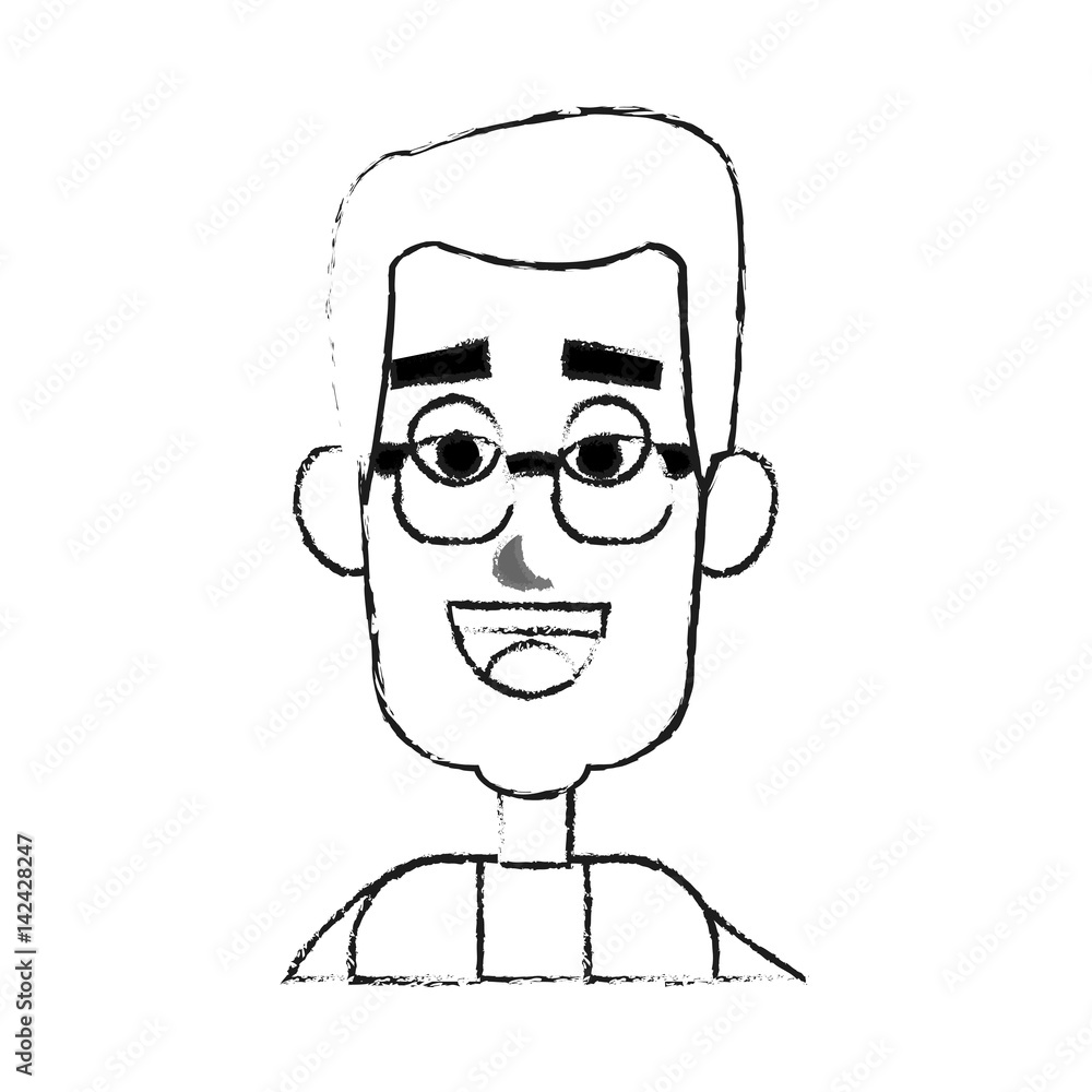 happy man with glasses cartoon icon image vector illustration design happy man with glasses cartoon icon image vector illustration design