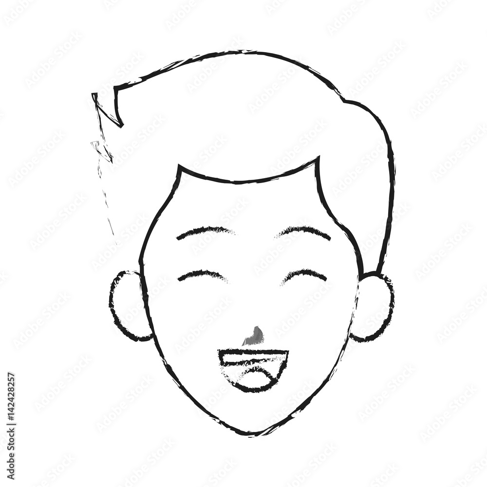 happy boy kid or child icon image vector illustration design 