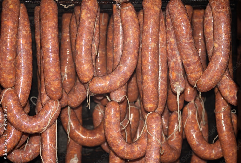 pork sausages ready in smoker pork sausages ready in smoker