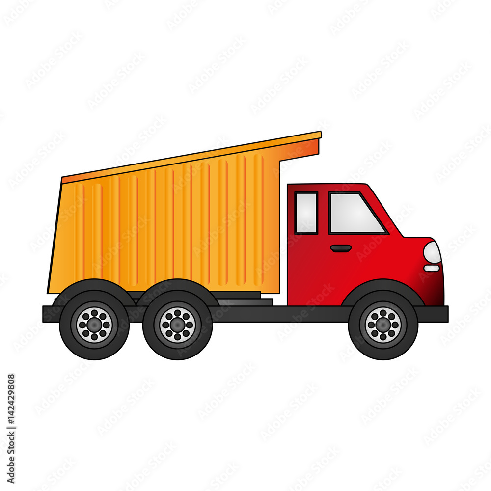 dump truck icon image vector illustration design dump truck icon image vector illustration design