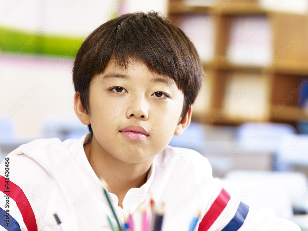 portrait of asian elementary school student portrait of asian elementary school student