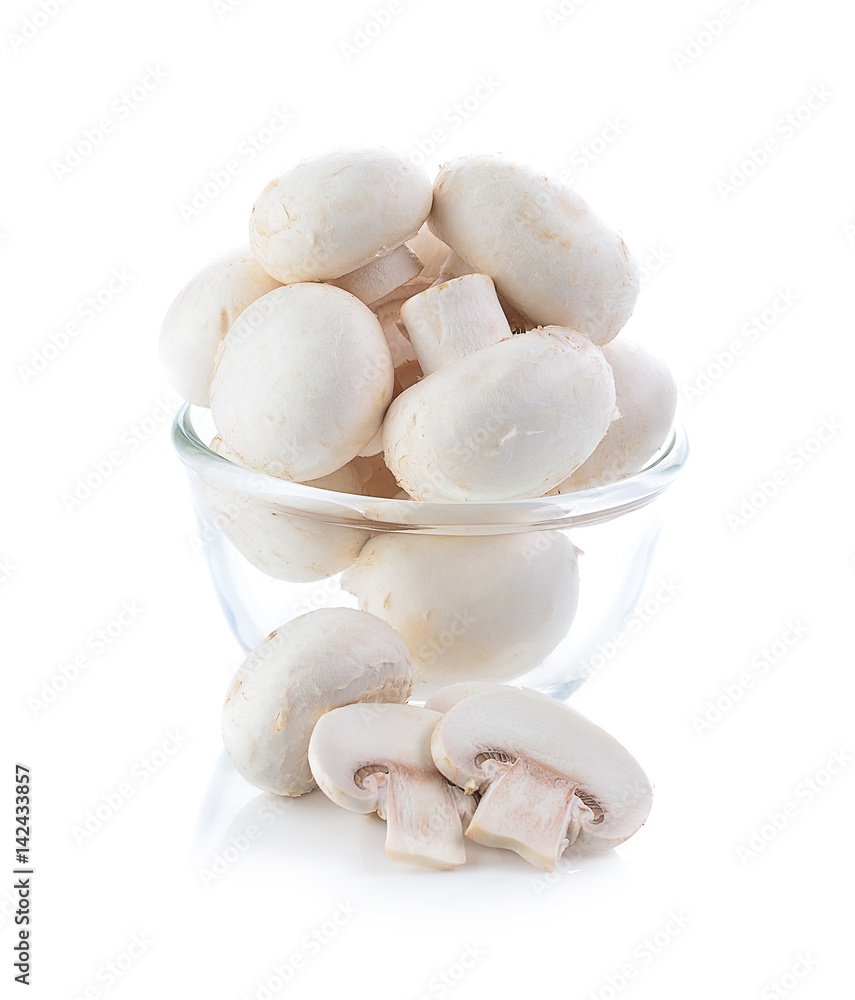 Champignon Isolated on White Background Champignon Isolated on White Background