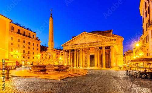 Rome, Italy - Pantheon in the night