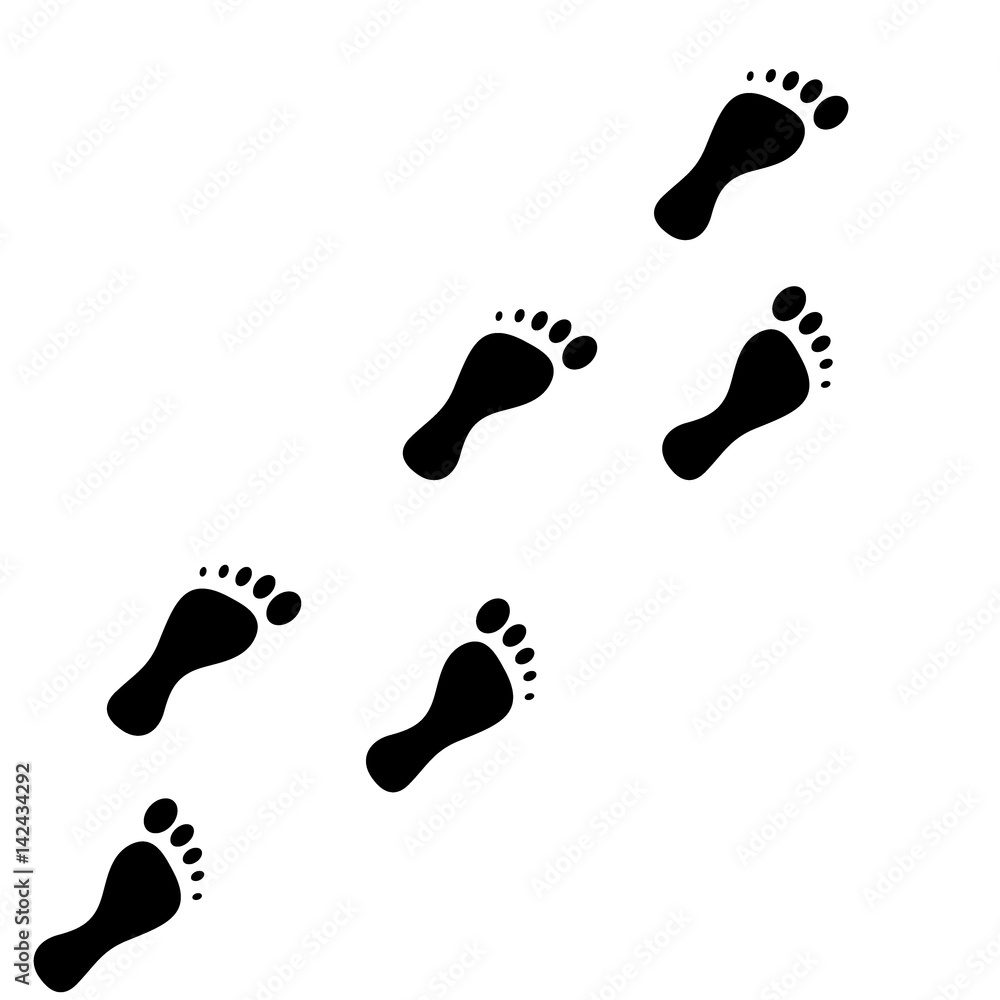 footprint - vector icon. footprint - vector icon.