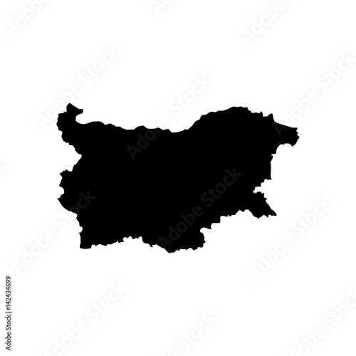 Map of Bulgaria vector icon