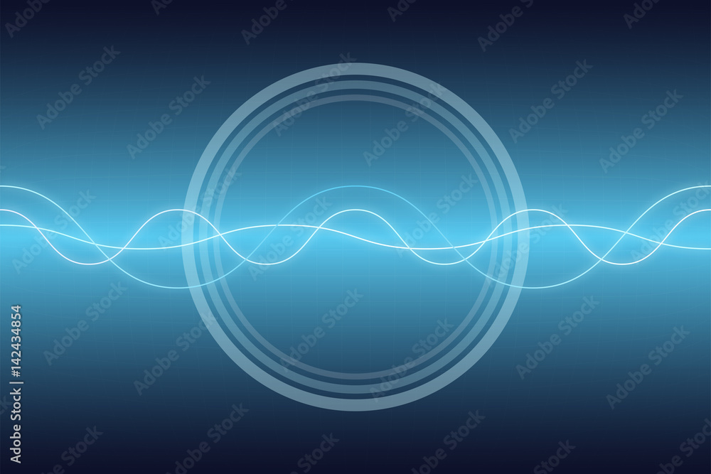 Abstract wave background in green and blue color. Abstract wave background in green and blue color.