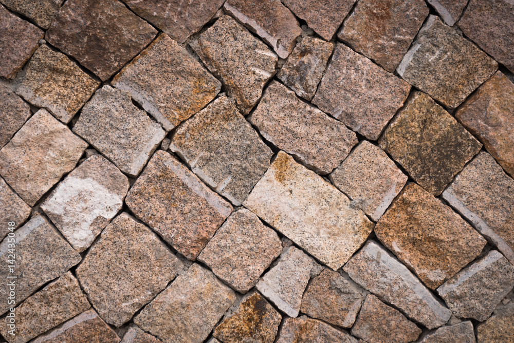 Obraz premium detail shot of stone wall.