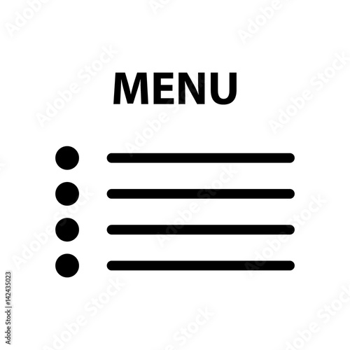 Flat Menu Icon