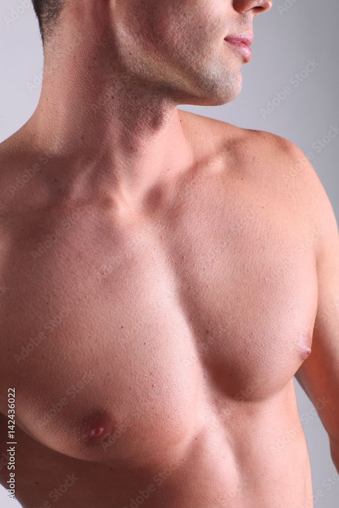 Naklejka premium Chest of a male.