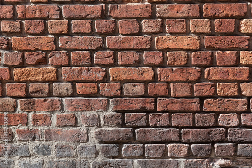 red old brick stone wall background