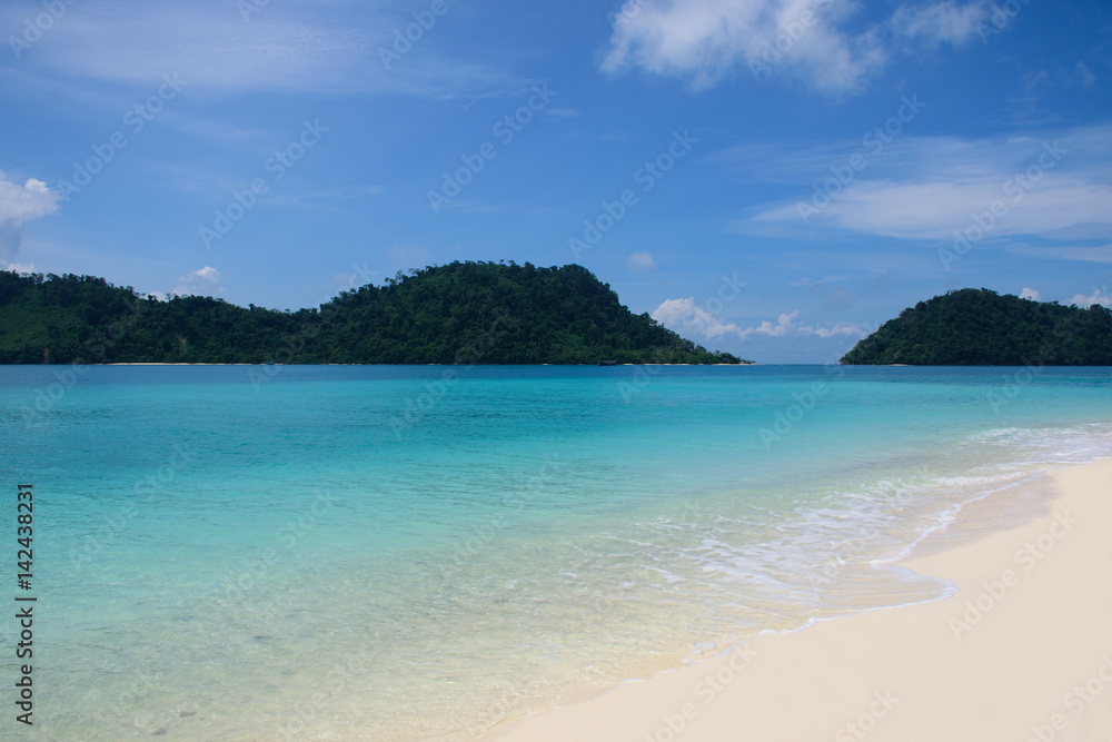 Clear water in Andaman sea background, Lipe island,Thailand