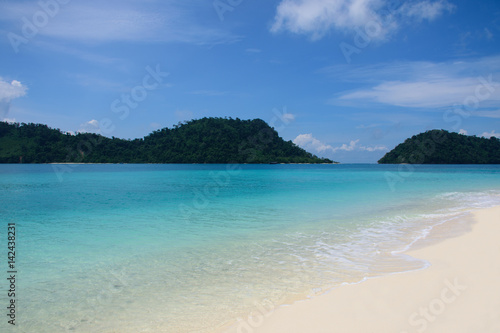 Clear water in Andaman sea background, Lipe island,Thailand