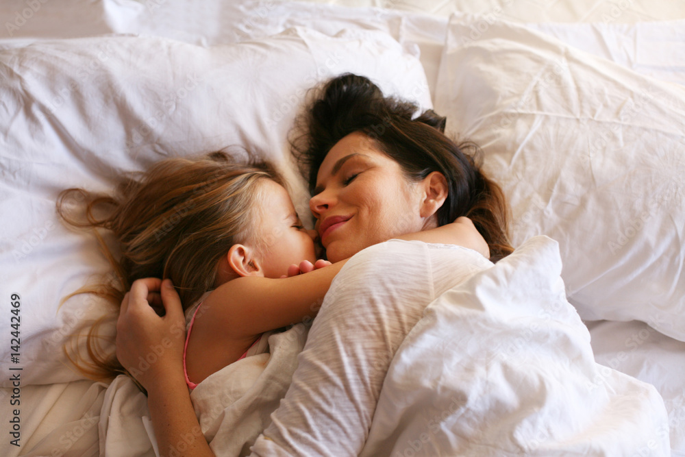 Mother with her cute little girl. Mother with her cute little girl.