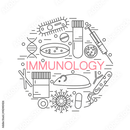 immunology research icons