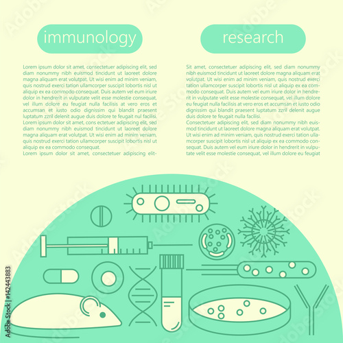 immunology research icons