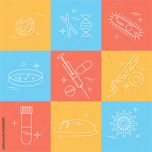 immunology research icons