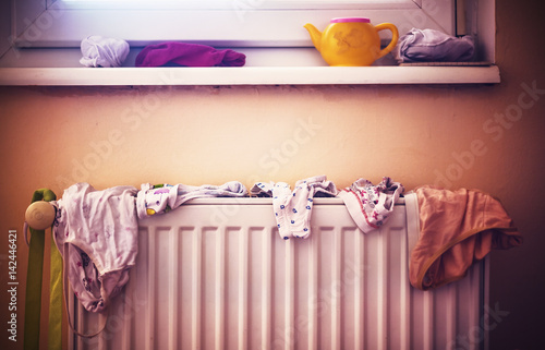 Children's Underwear on Radiator