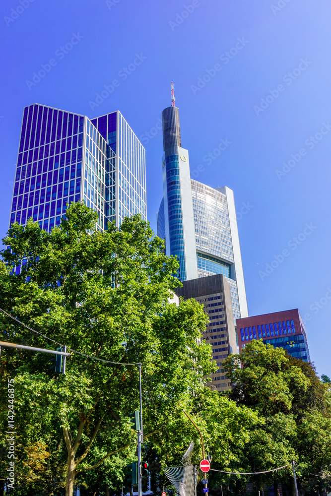 Frankfurt, Germany - SEPTEMBER  10, 2015 : European Central Bank headquarters in Frankfurt, Germany