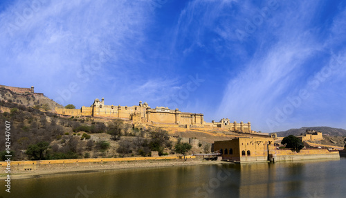 Famous Amer  Amber  Fort of Rajasthan  India