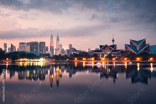 Canvas Print Kuala Lumpur at the sunrise