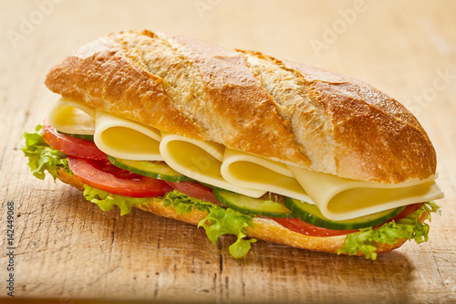 Close up on white cheddar cheese sandwich